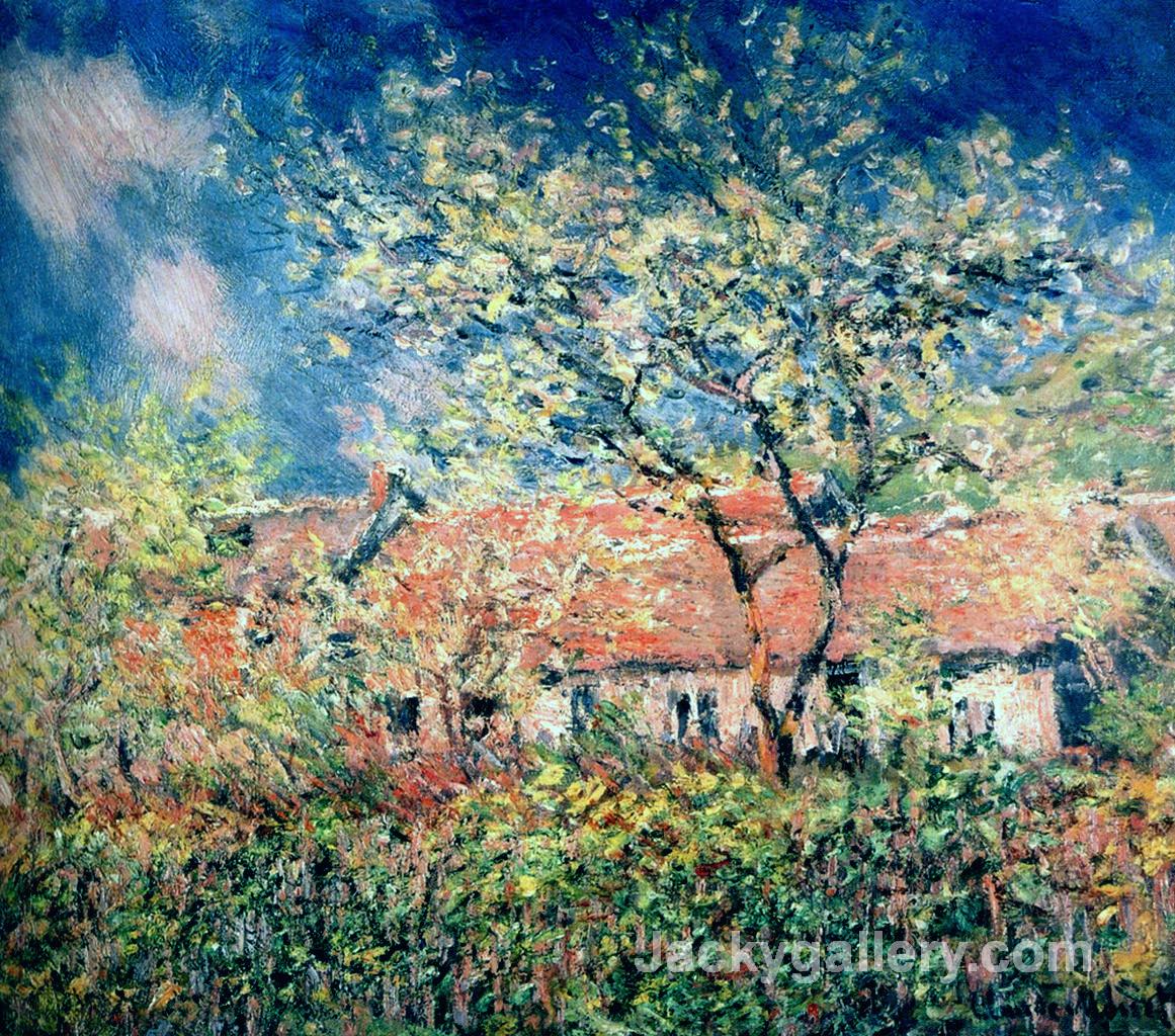 Springtime at Giverny by Claude Monet paintings reproduction